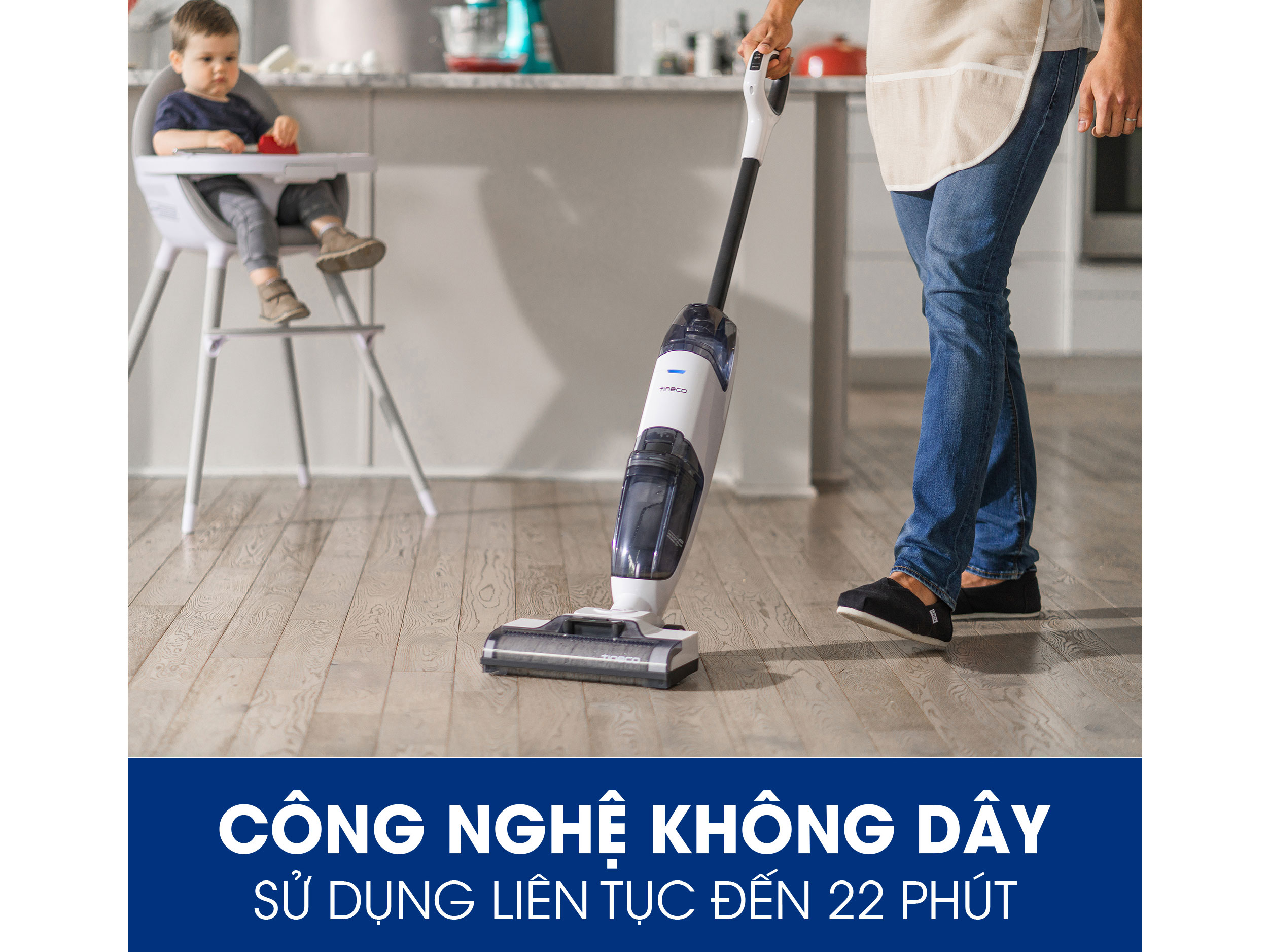 Máy hút bụi lau sàn khô ướt tự giặt giẻ Tineco FLOOR ONE S5 PRO 2 – Bản  quốc tế